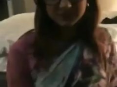 Indian Girl In Saree Passionate Blowjob And...